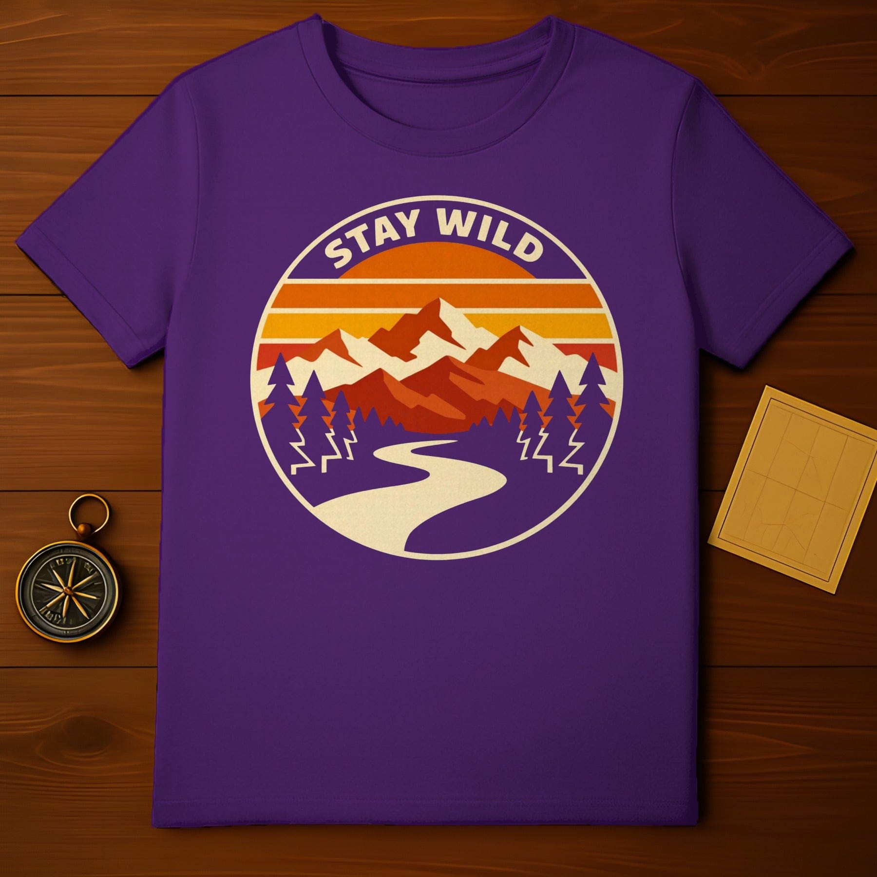 Stay Wild Mountain Forest Sunset River Purple product type
Stay Wild, Mountain, Forest, Sunset, Sunrise, Nature, Adventure, Outdoors, Hiking, Camping, Wilderness, Explore, Vintage, Retro, Graphic, Path, River, Trees, Landscape, Purple