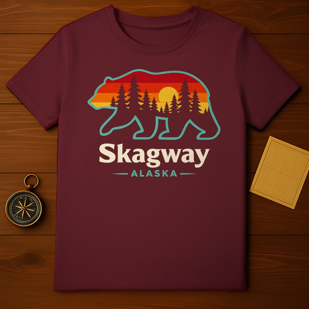 Skagway Alaska Bear Silhouette Sunset Forest product type