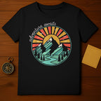 Adventure Awaits Mountain Scene T-shirt