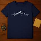 Mountain Range Heartbeat Graphic T-shirt