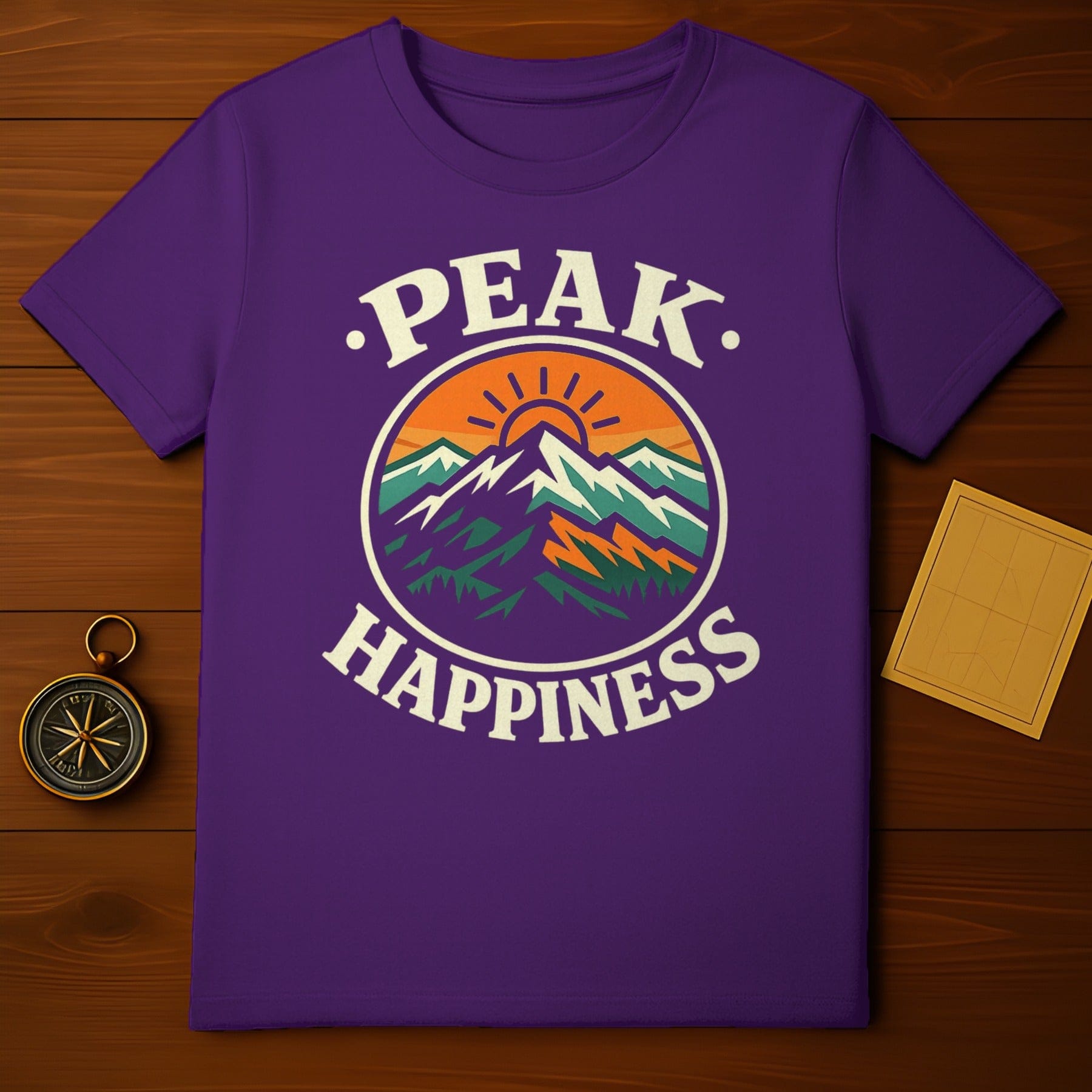 Peak Happiness Mountain Graphic T-Shirt