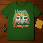 Happy Camper Retro RV Camping Graphic T-shirt