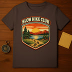 Slow Hike Club Scenic Sunset Graphic T-Shirt