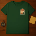 Dark Green Mountain Sun Tree Adventure Scene product type