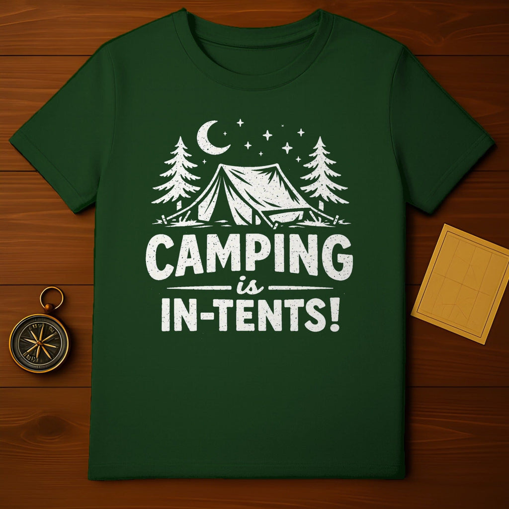 Camping is In-Tents Graphic Tee Shirt