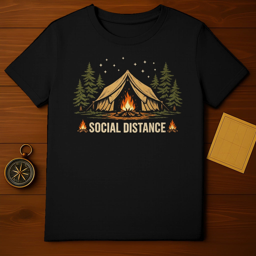 Social Distance Camping Tent Campfire Pine Trees Stars product type