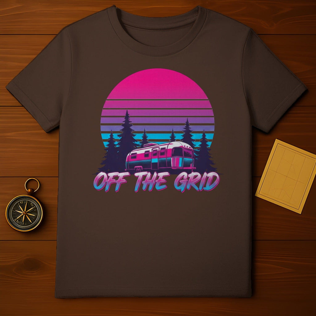 Vintage Off The Grid Camping Graphic T-shirt