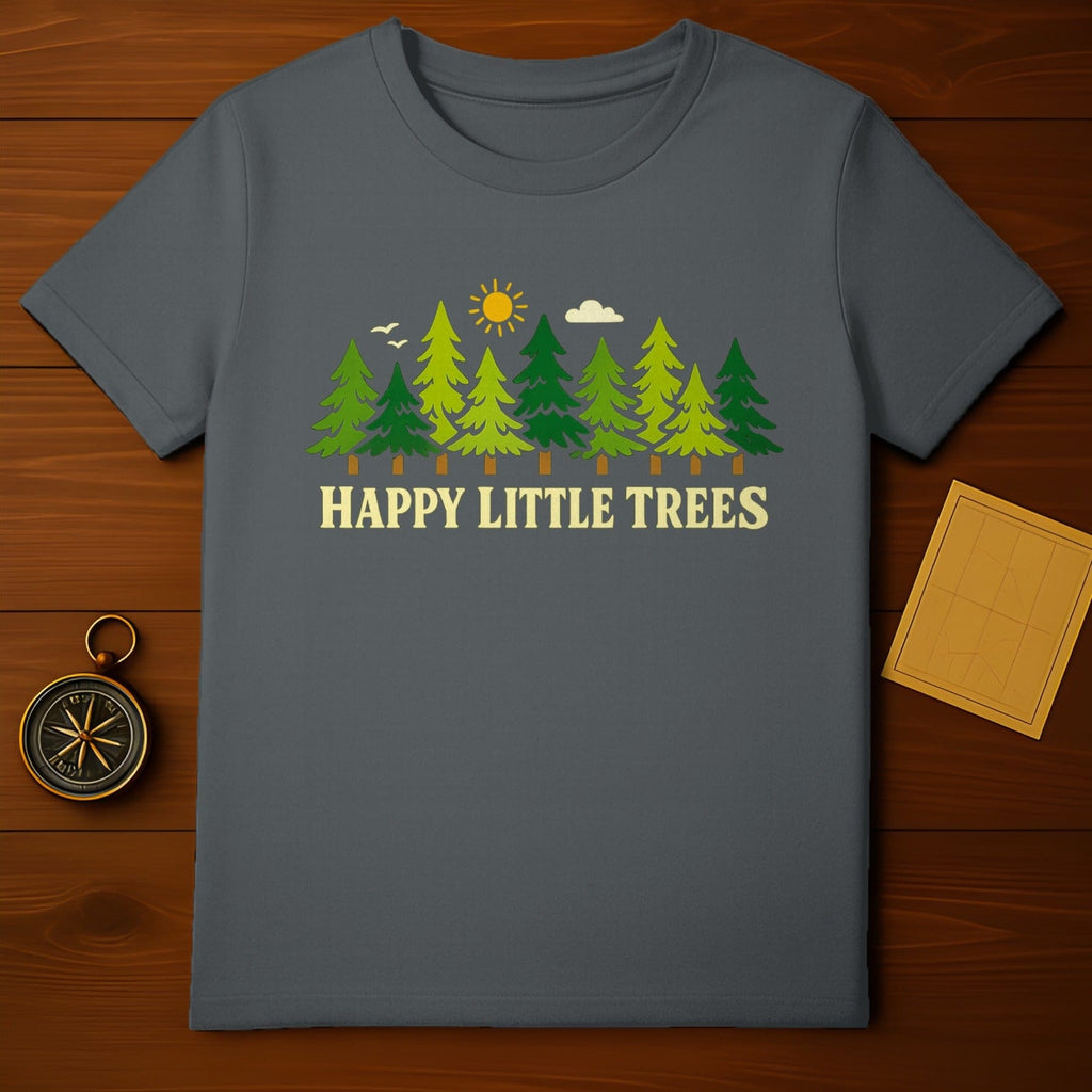 Happy Little Trees Forest Graphic T-Shirt