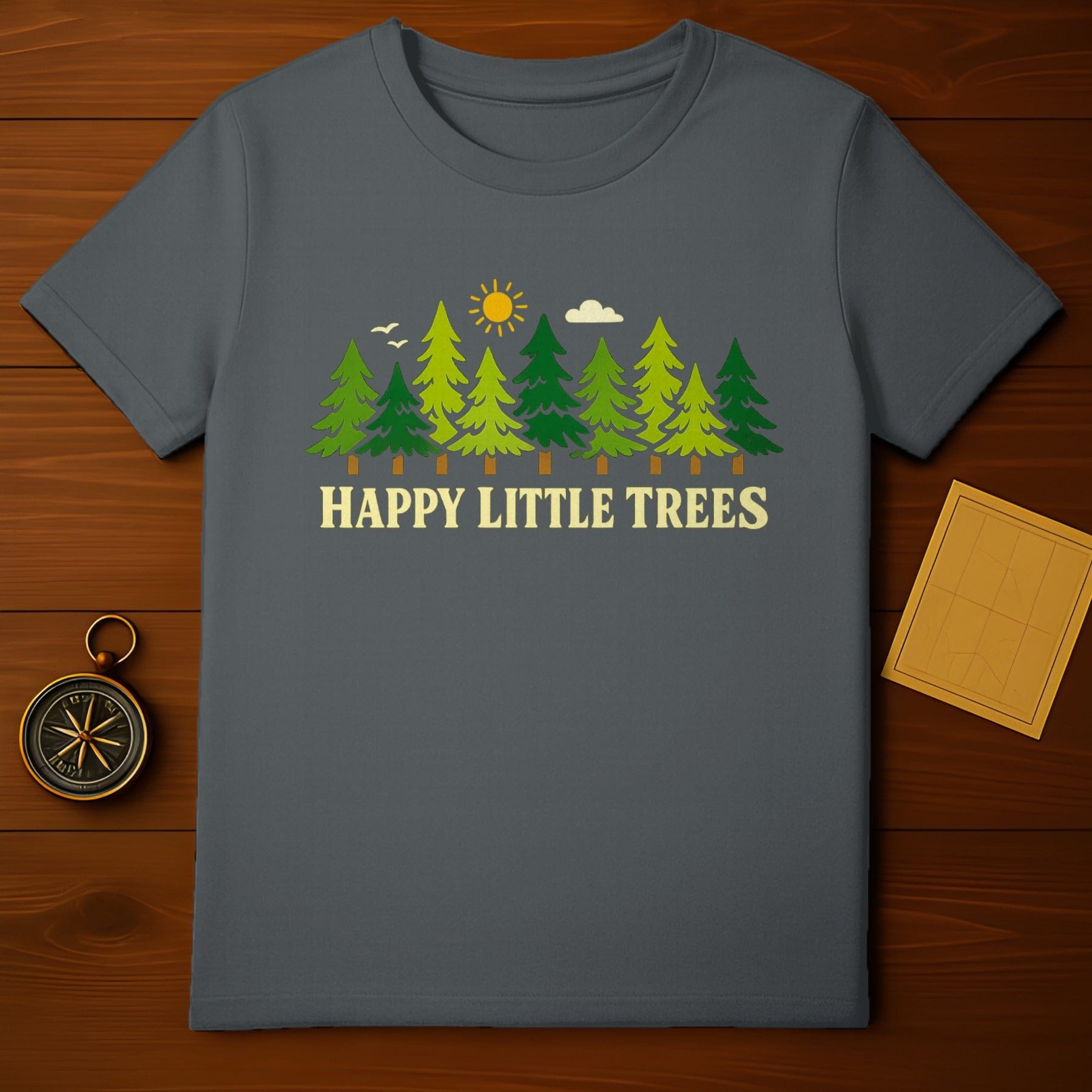 Happy Little Trees Forest Graphic T-Shirt