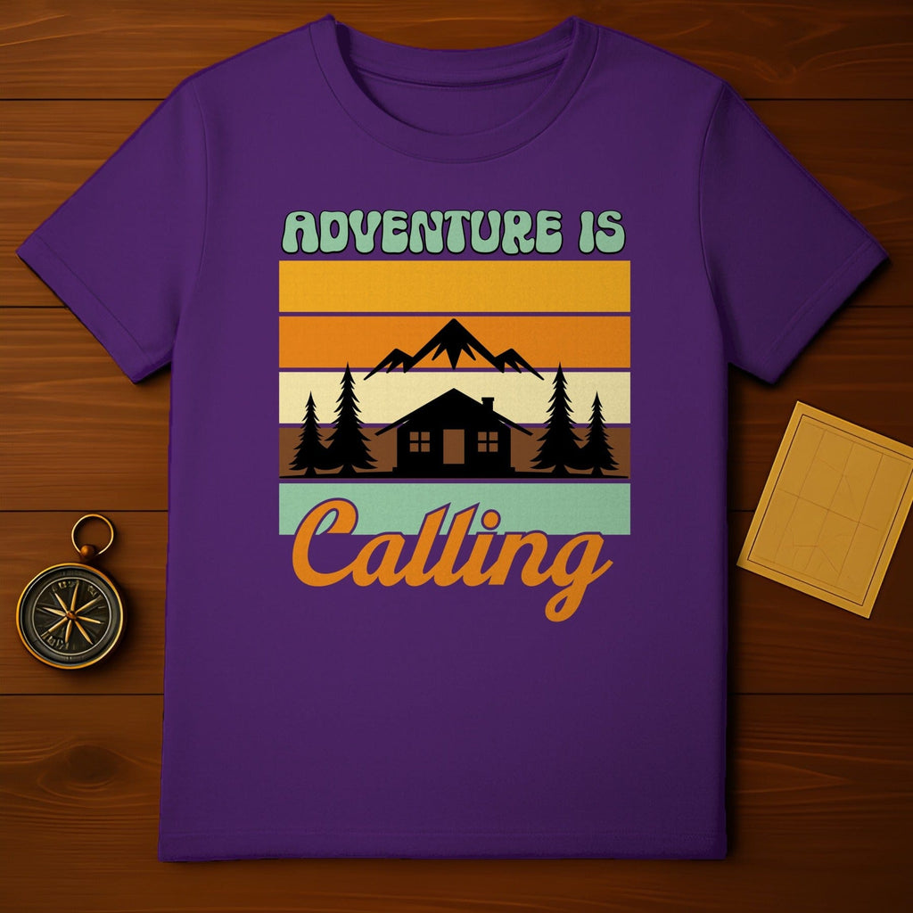 Adventure Is Calling Mountain Cabin Graphic Shirt