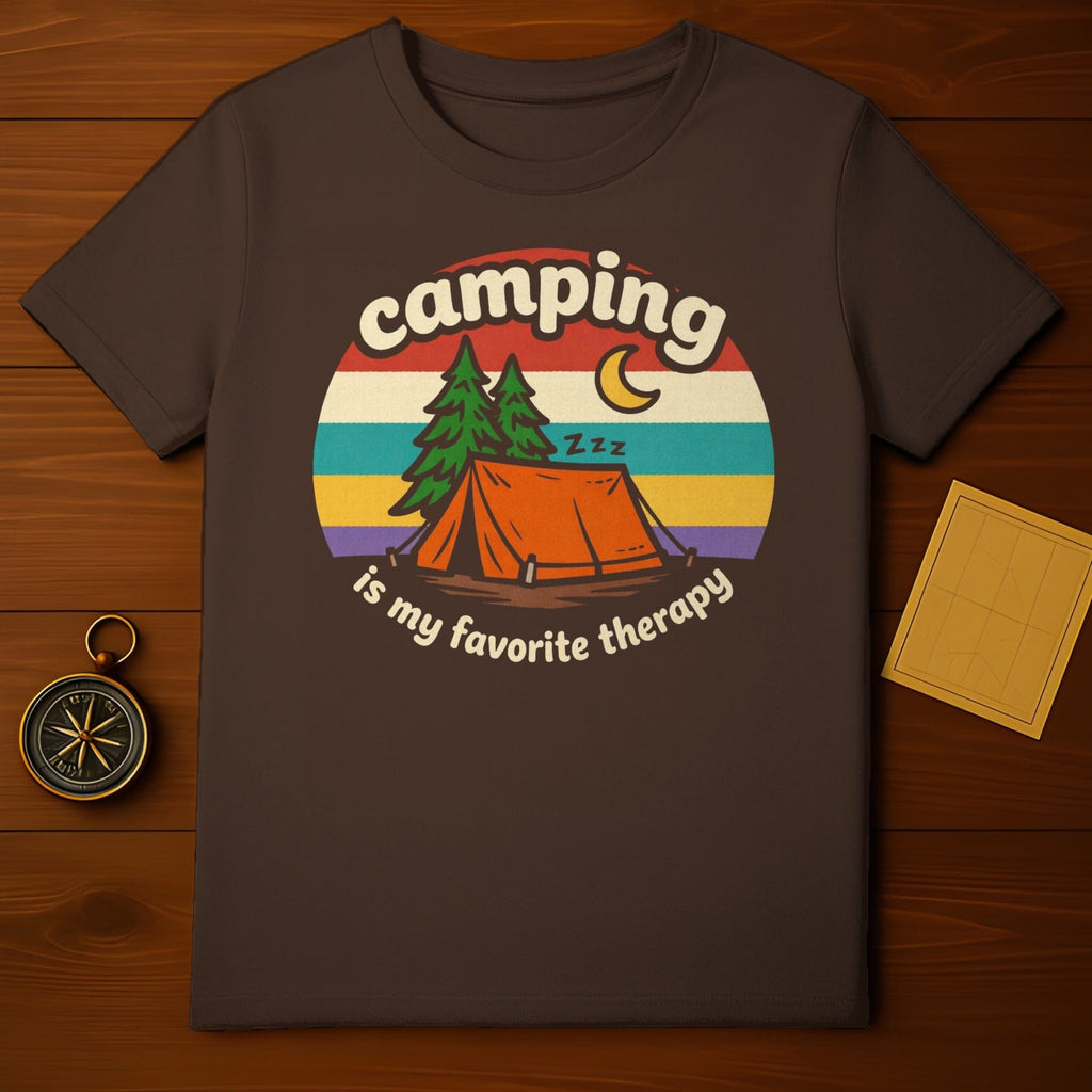 Camping Is My Favorite Therapy Retro Design product type