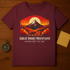 Great Smoky Mountains National Park Est 1926 T-Shirt product

great smoky mountains, national park, smoky mountains, bear family, mountain sunset, forest landscape, autumn colors, nature lover, outdoor adventure, hiking gear, travel souvenir, vintage design, retro graphic, scenic view, wildlife art, est 1926, us national parks, park life, camping theme, exploration journey