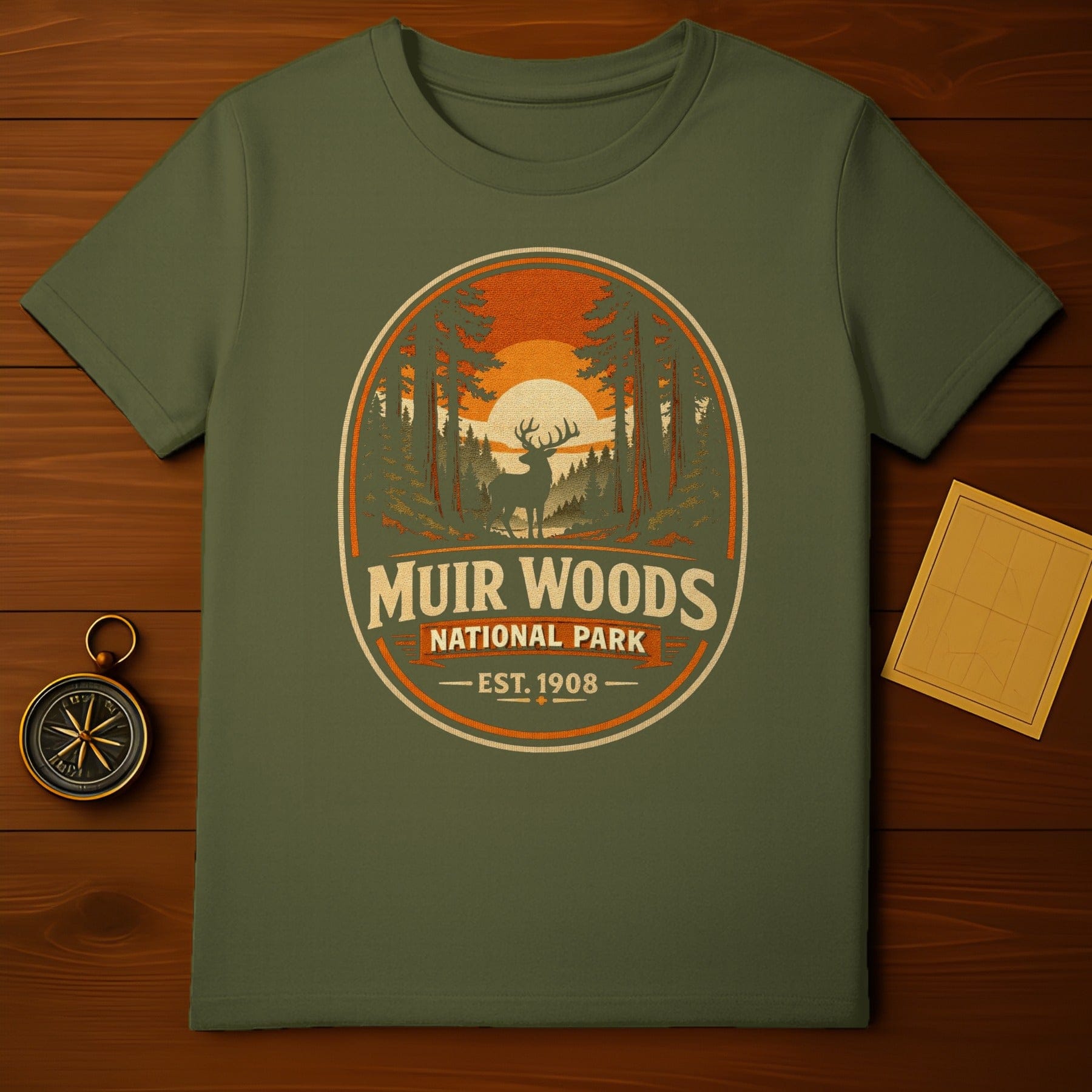 Muir Woods National Park Est. 1908 Graphic Tee Shirt