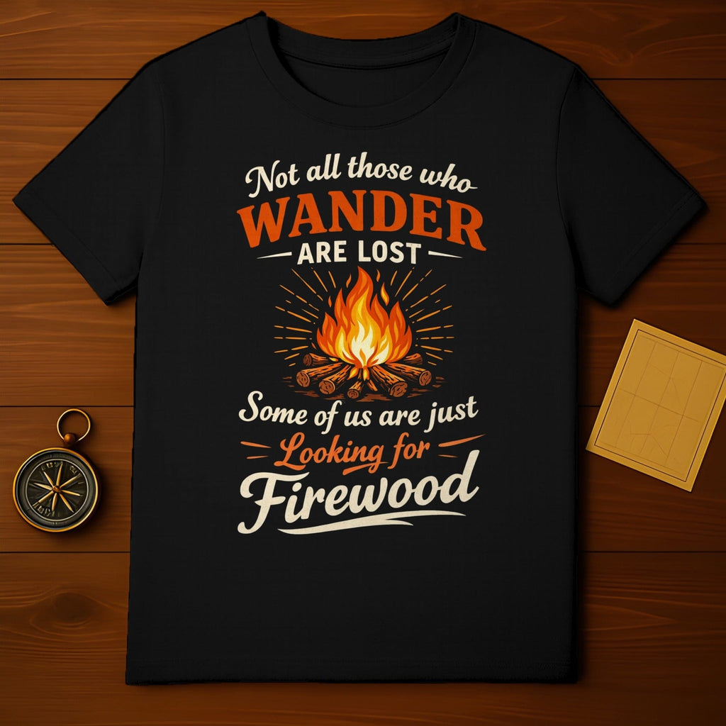 Not All Those Who Wander Are Lost Firewood Shirt