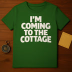 I'M COMING TO THE COTTAGE Green Graphic T-Shirt product type