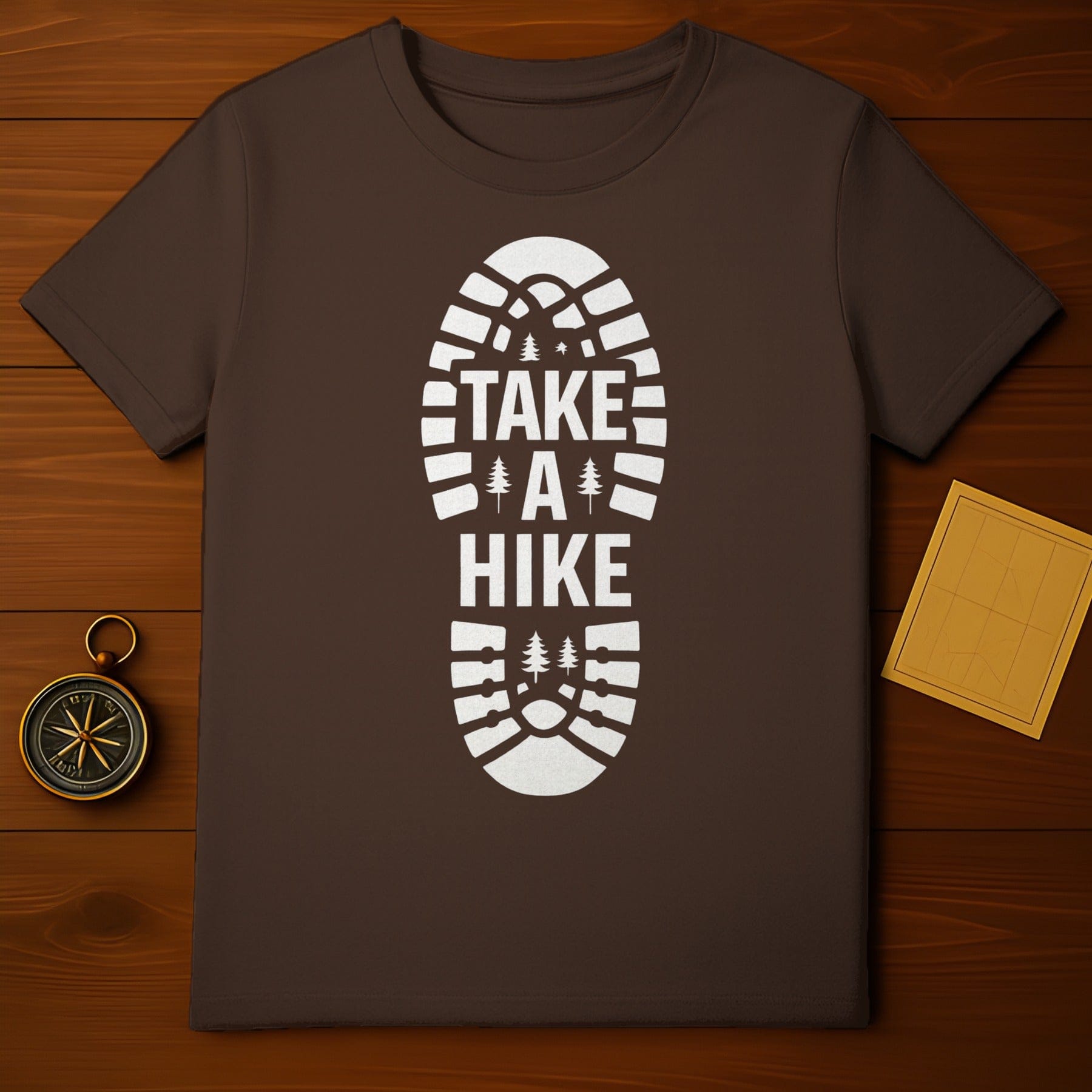 Take a Hike Boot Print Graphic Outdoor Adventure Shirt