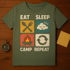 Eat Sleep Camp Repeat Camping Life Adventure product type