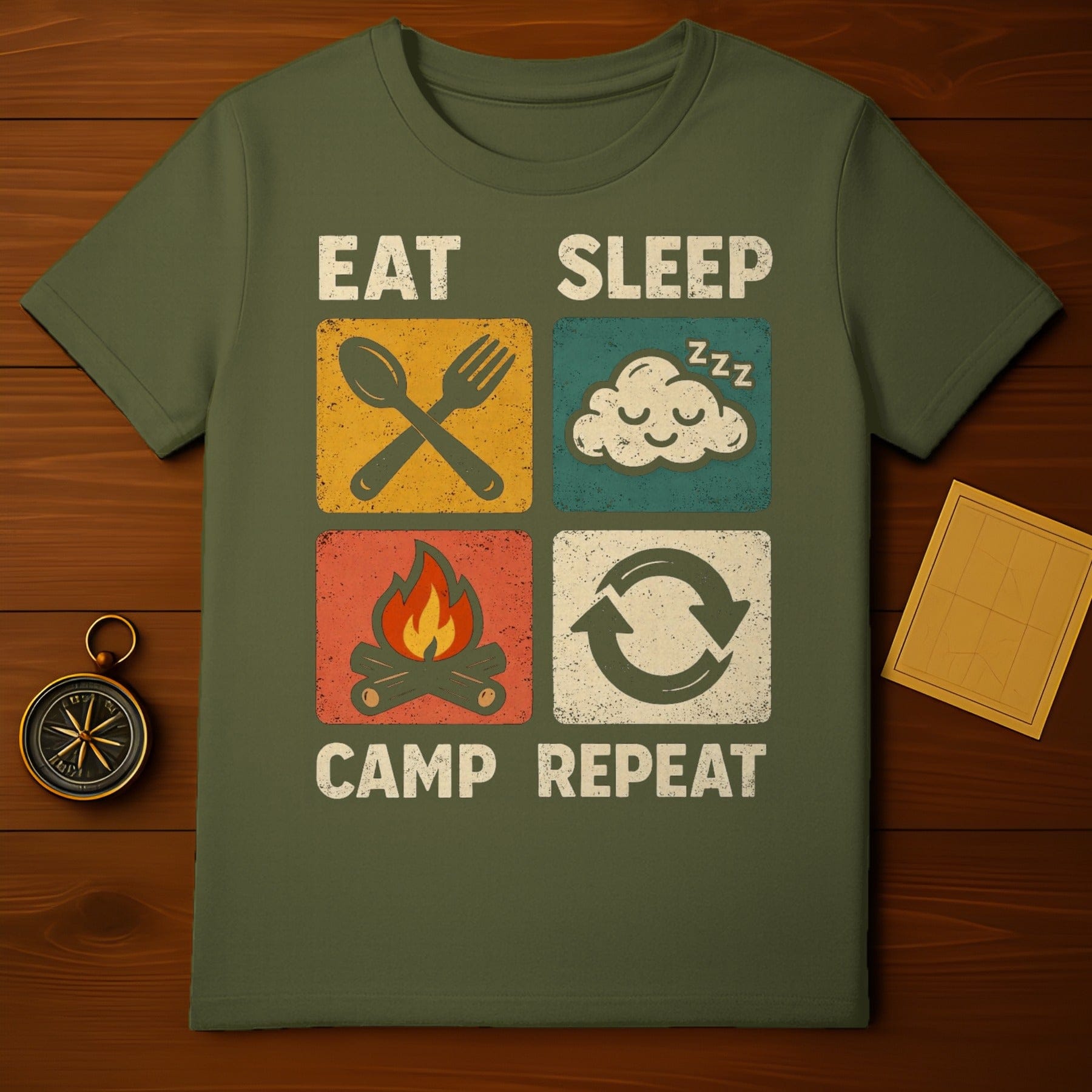 Eat Sleep Camp Repeat Camping Life Adventure product type