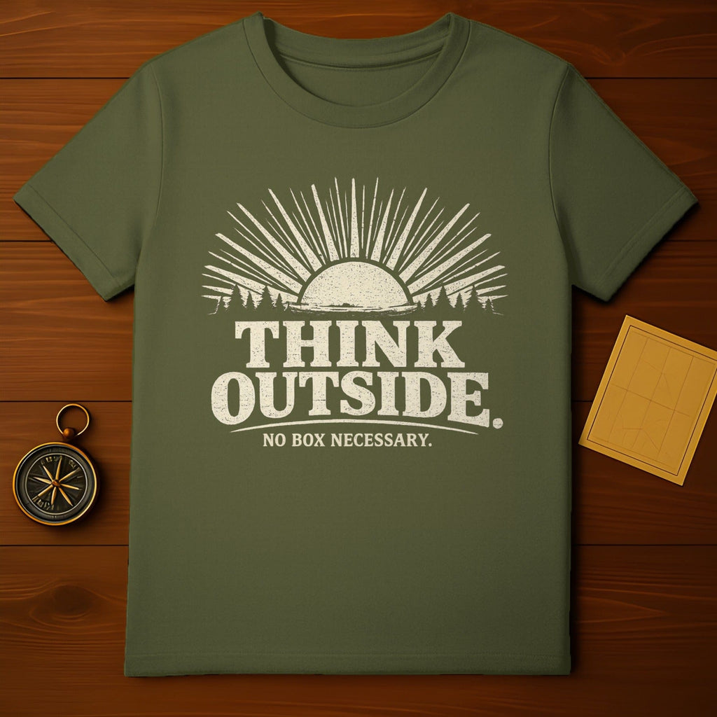 Think Outside No Box Necessary Adventure T-Shirt