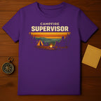 Campfire Supervisor Outdoor Graphic T-Shirt