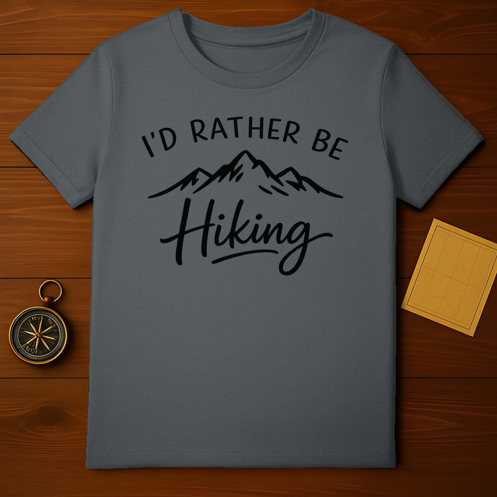 I'd Rather Be Hiking Graphic Tee Adventure Outdoors