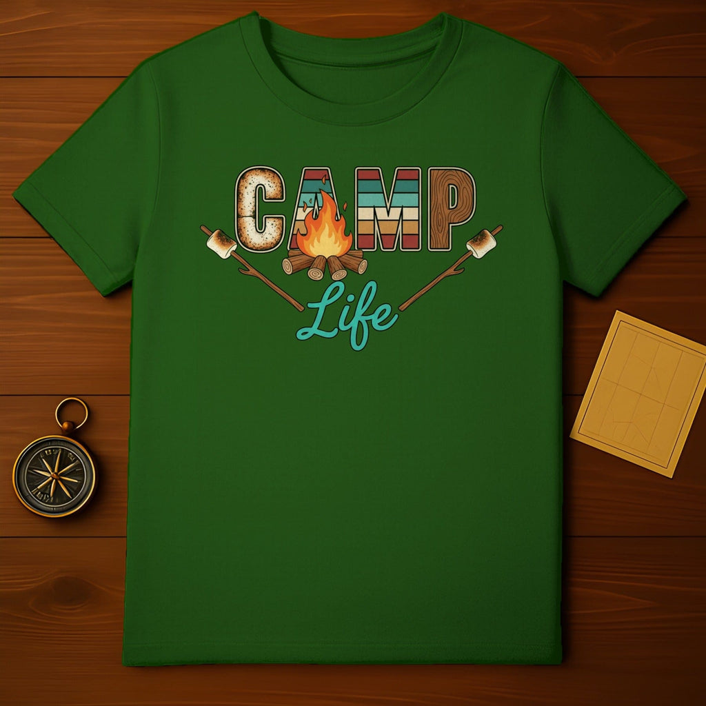 Camp Life Graphic Tee Outdoor Adventure Shirt
