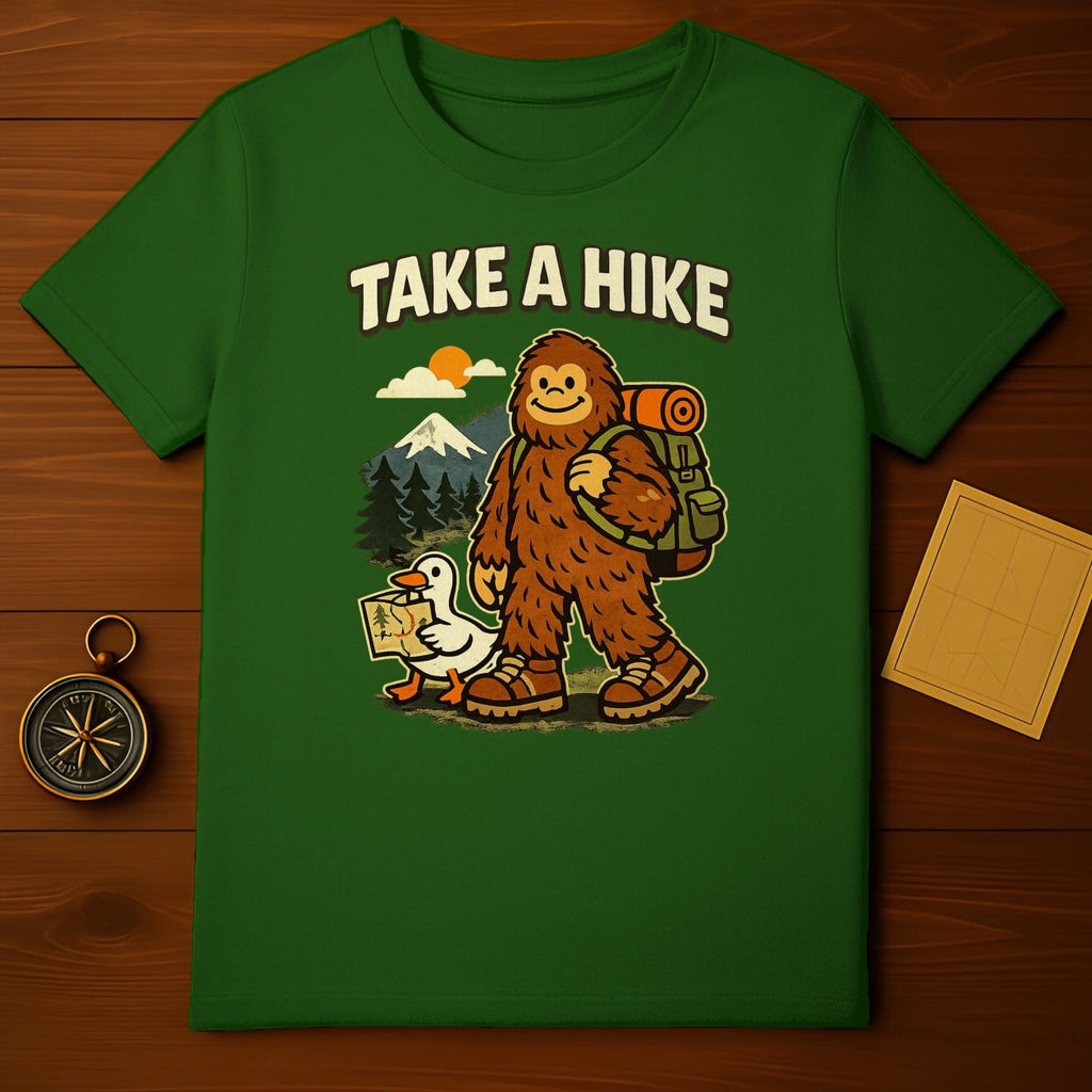Take a Hike Sasquatch and Duck Adventure T-shirt