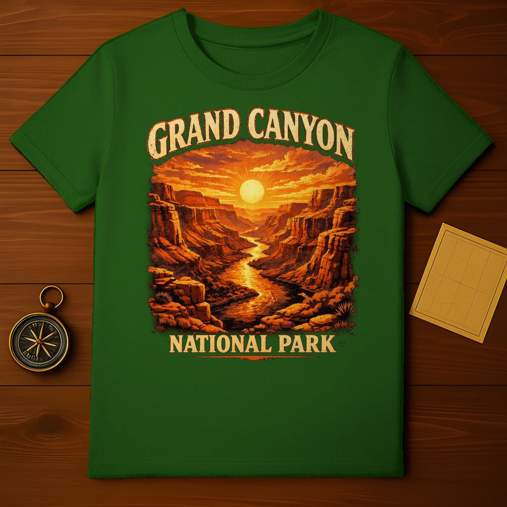 Grand Canyon National Park Scenic Green T-Shirt