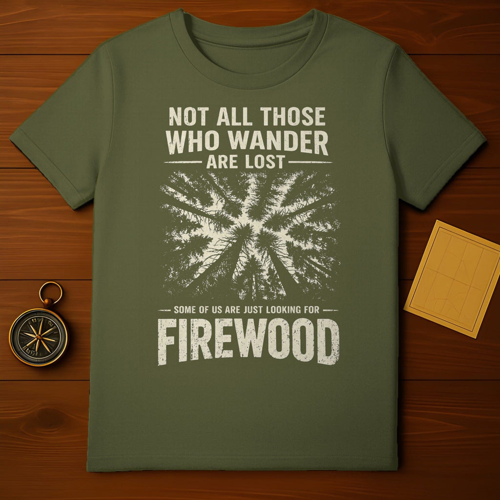 Not All Those Who Wander Are Lost Firewood Scout t-shirt product type