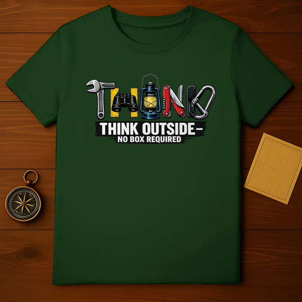 Think Outside No Box Required T-Shirt Camping Tee