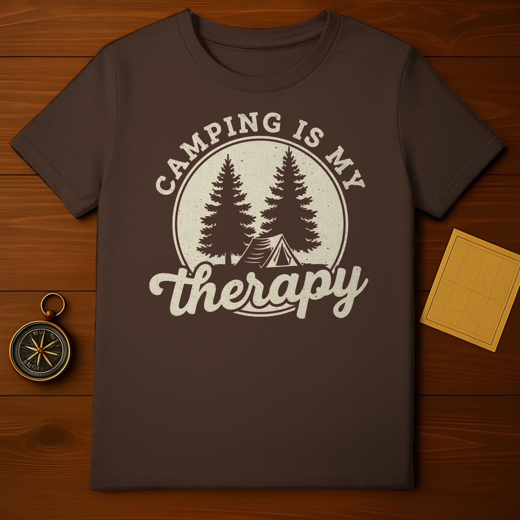Camping Is My Therapy Graphic T-Shirt