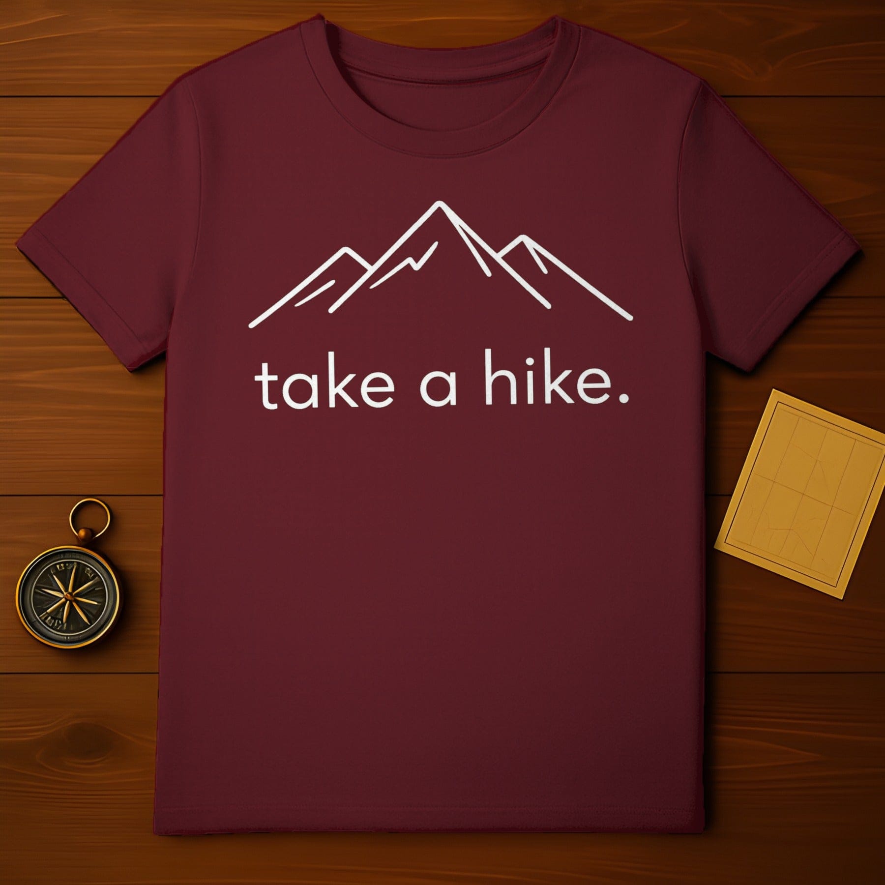 Take a Hike Mountain Design Outdoor Adventure Shirt