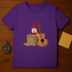 Camping Lantern and Guitar Graphic T-shirt