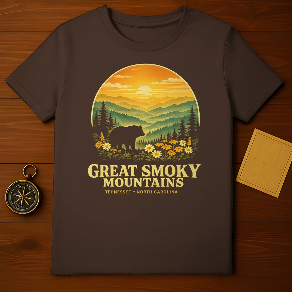 Great Smoky Mountains Graphic Design T-Shirt