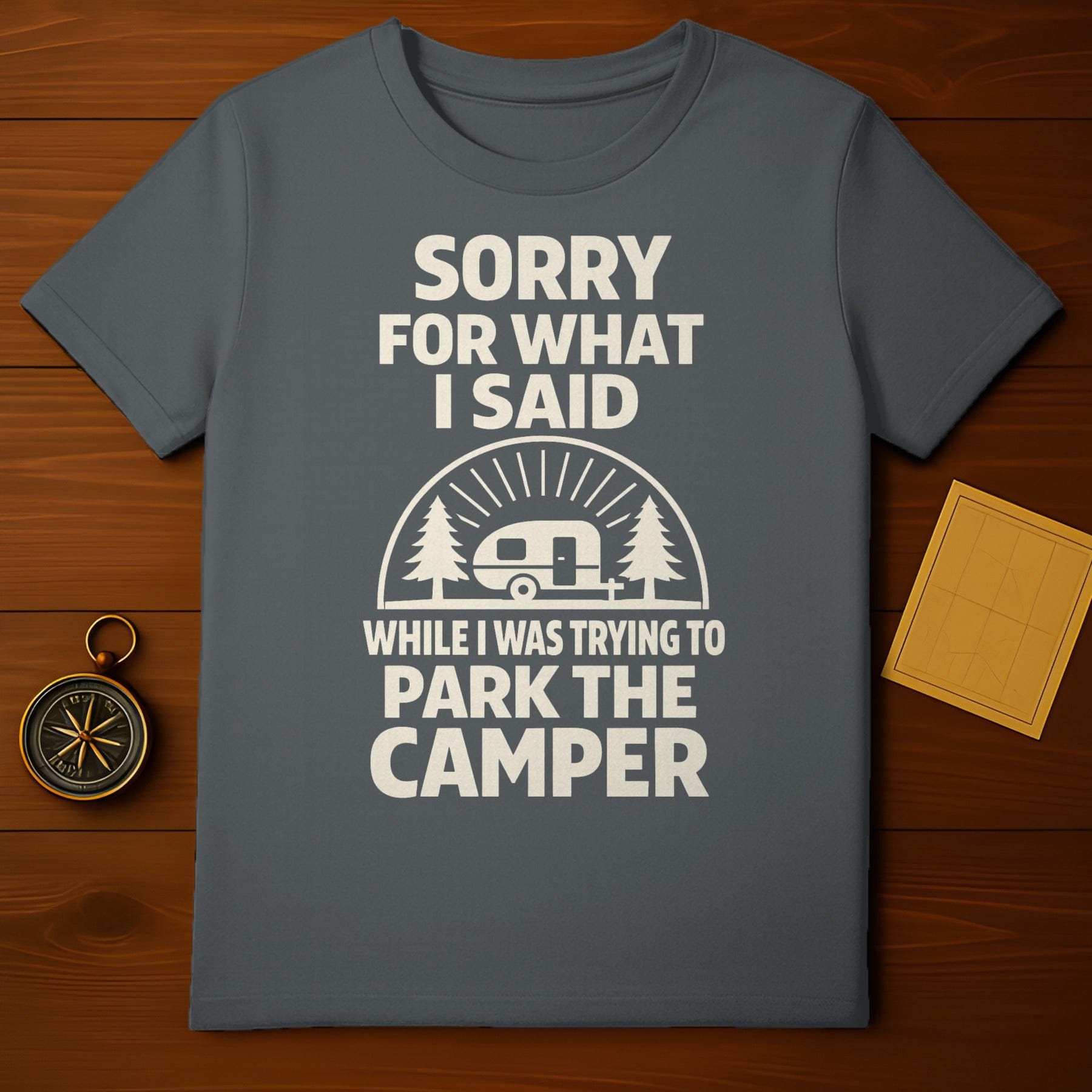 Sorry For What I Said Parking The Camper product type
Camping
Campervan
RV Life
Funny Quote
Outdoor
Adventure
Nature Lover
Road Trip
Parking Humor
Sorry Saying
Graphic Design
Forest
Travel
Van Life
Camp Life
Humorous
Driving Quote
Unique Design
Outdoorsy
Getaway