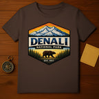 Denali National Park Est. 1917 Hiking Bear T-shirt