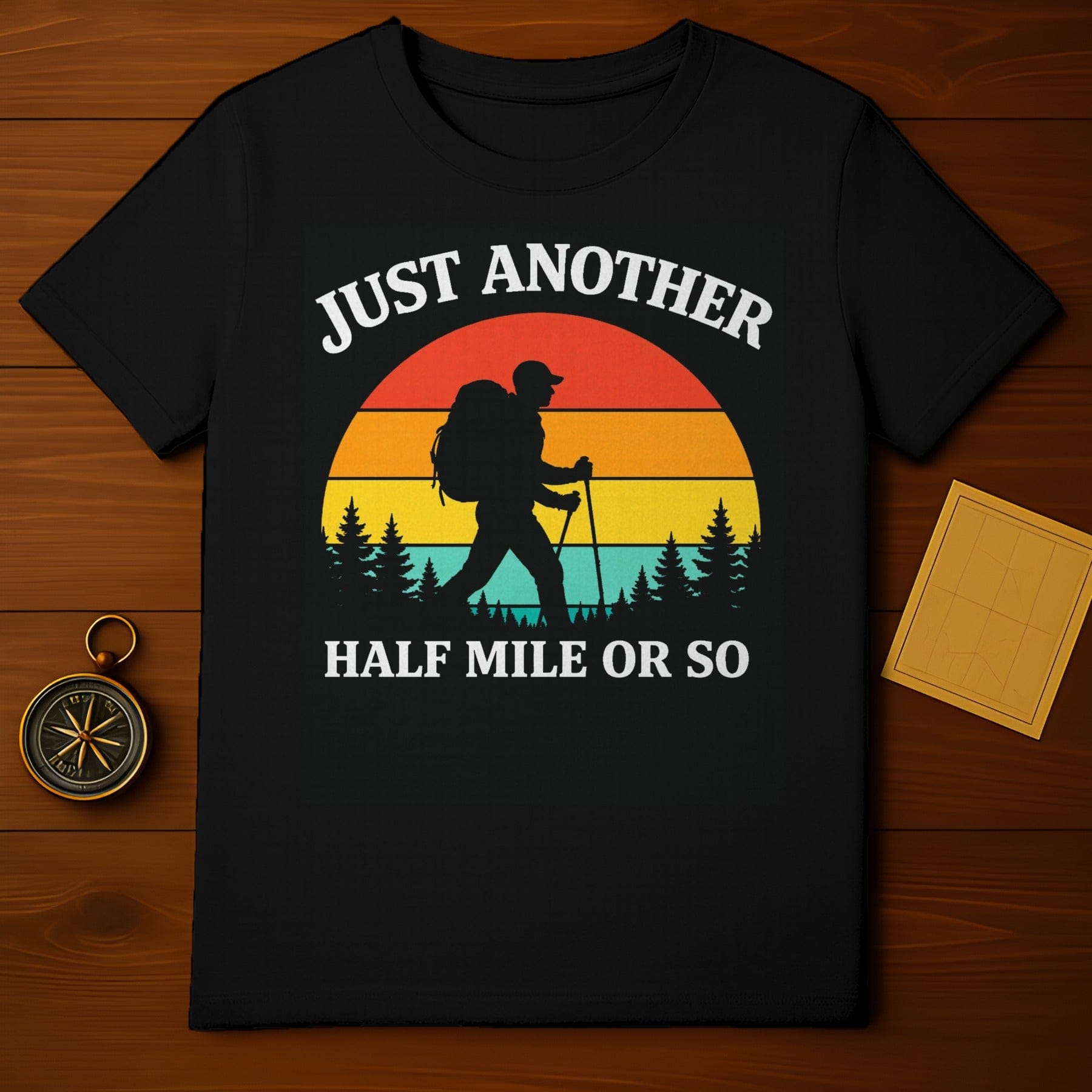 Just Another Half Mile Or So Hiker Sunset Adventure product type
Hiker
Hiking
Trekking
Adventure
Outdoors
Nature
Sunset
Mountain
Trail
Wilderness
Explore
Wanderlust
Backpacking
Walking
Journey
Explorer
Camping
Forrest
Outdoorsy
Travel