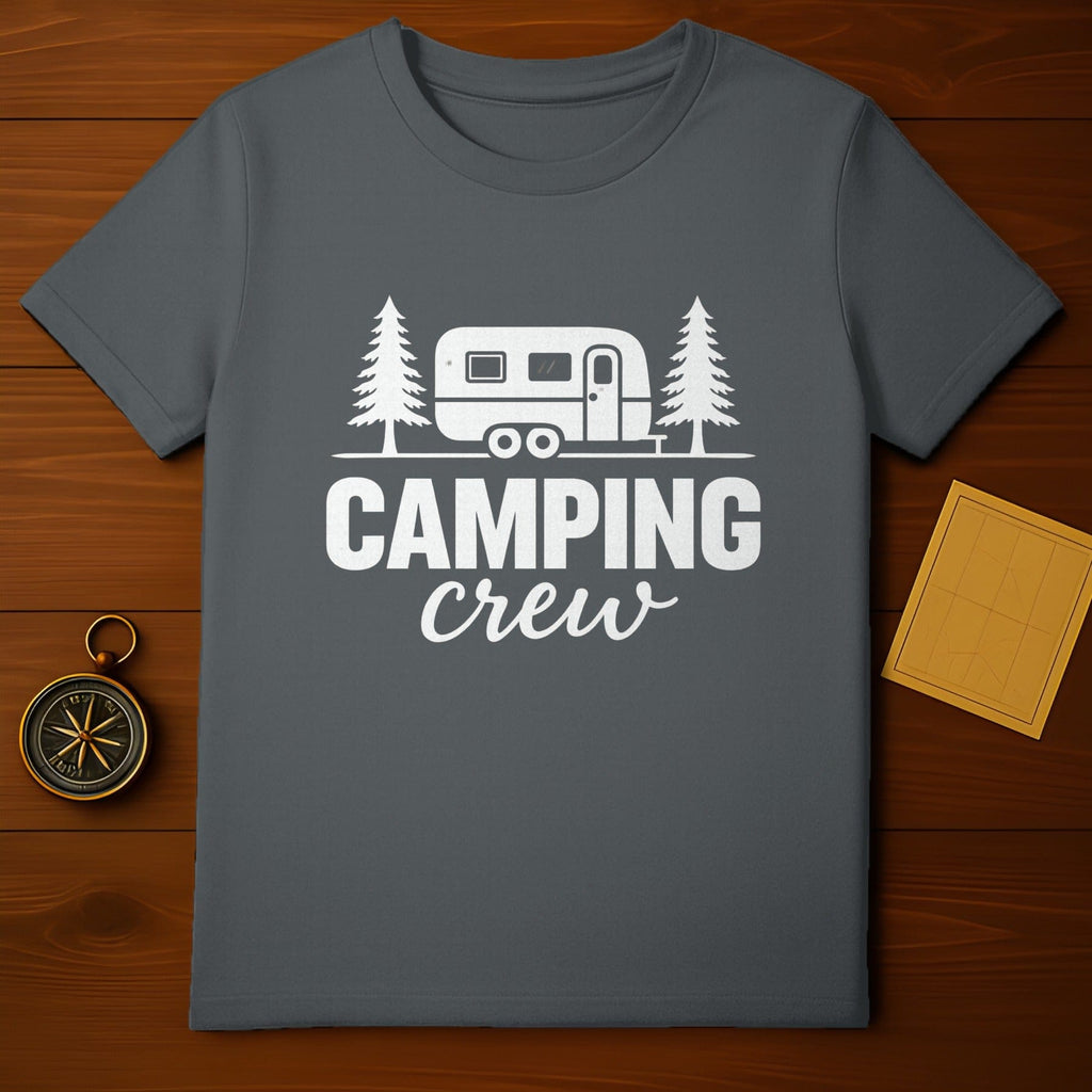 Camping Crew Graphic Tee For Outdoor Enthusiasts