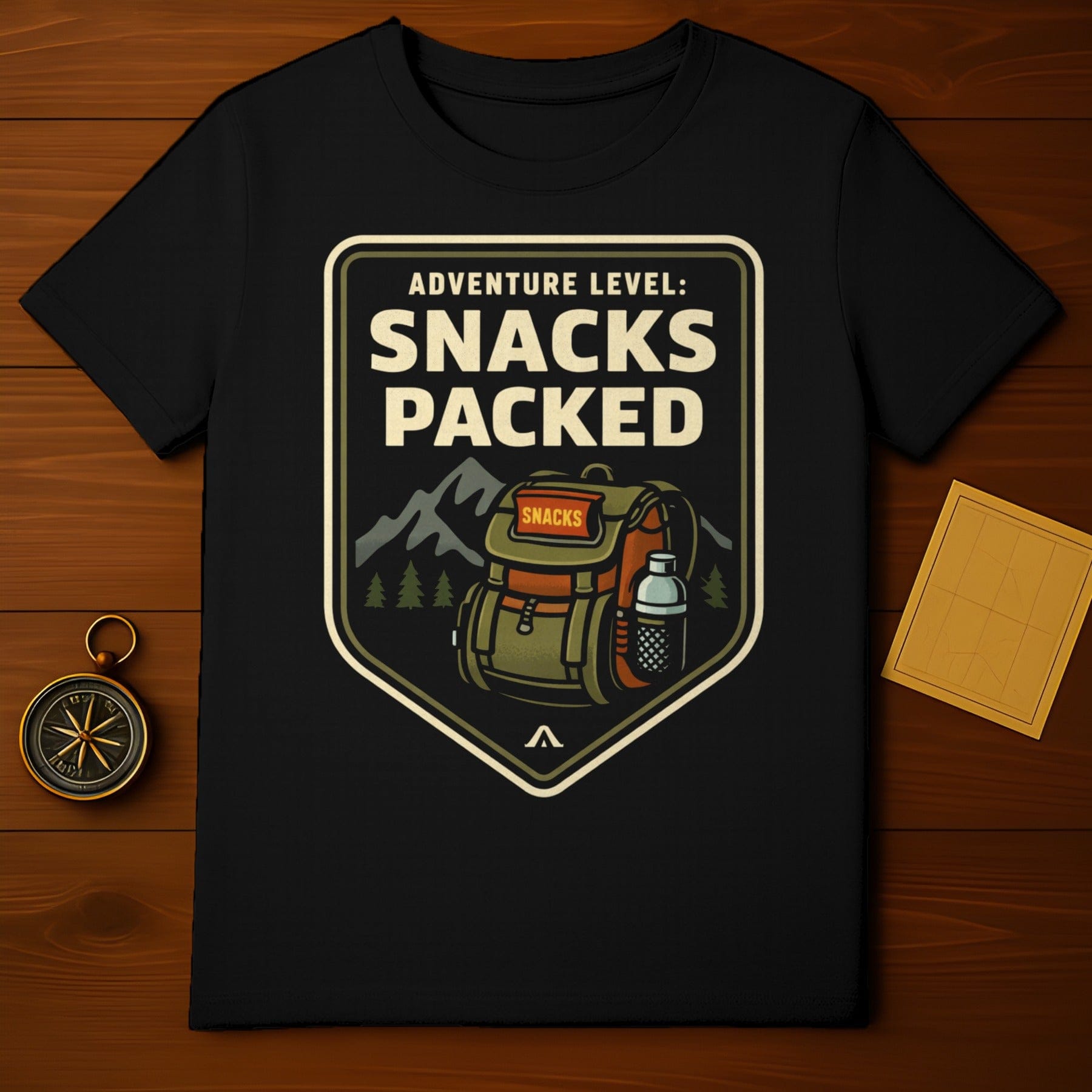 Adventure Level Snacks Packed Outdoor Adventure Shirt