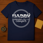 Happy Camper Graphic Tee Shirt Camping Enthusiast Apparel