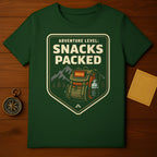 Adventure Level Snacks Packed Hiking T-Shirt