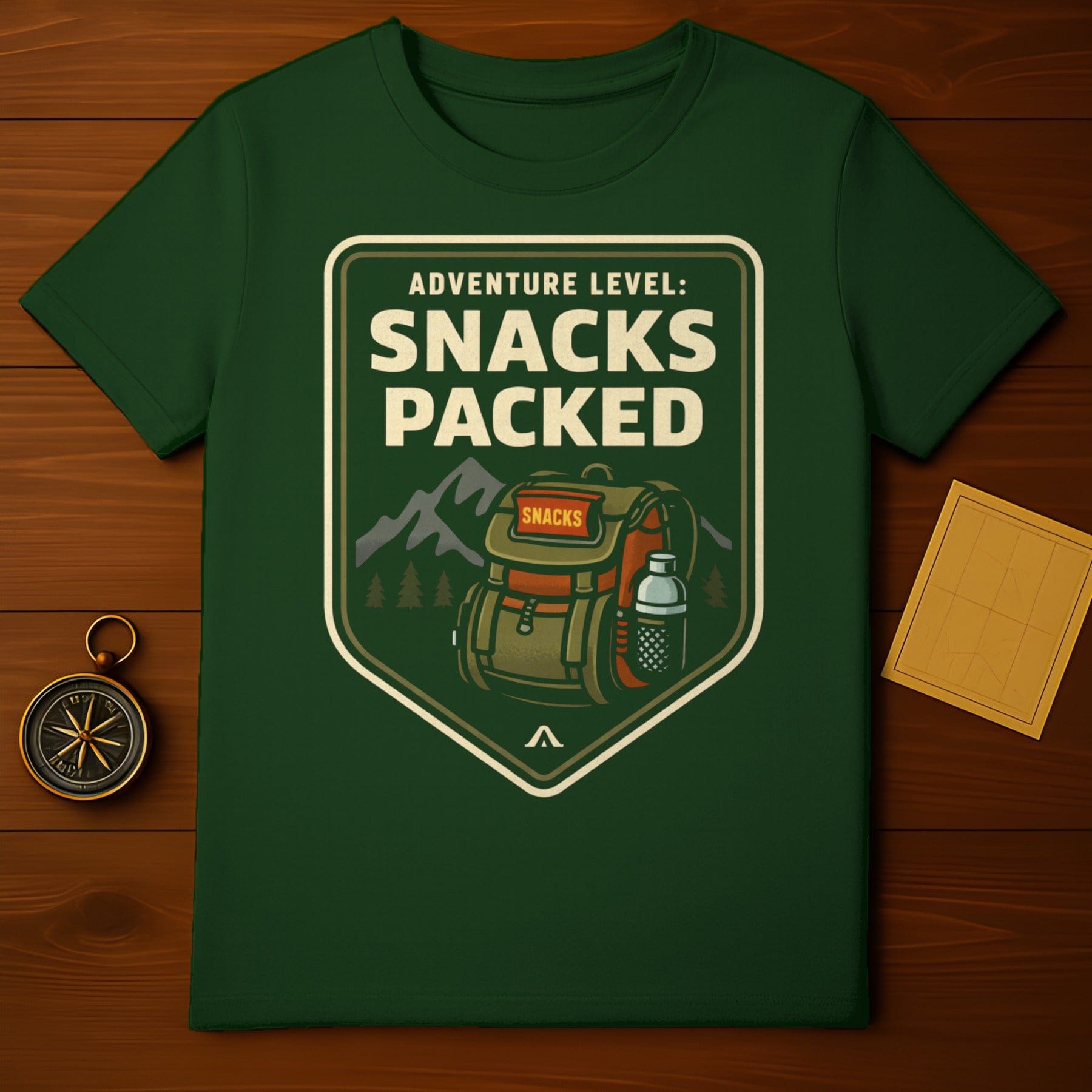 Adventure Level Snacks Packed Hiking T-Shirt