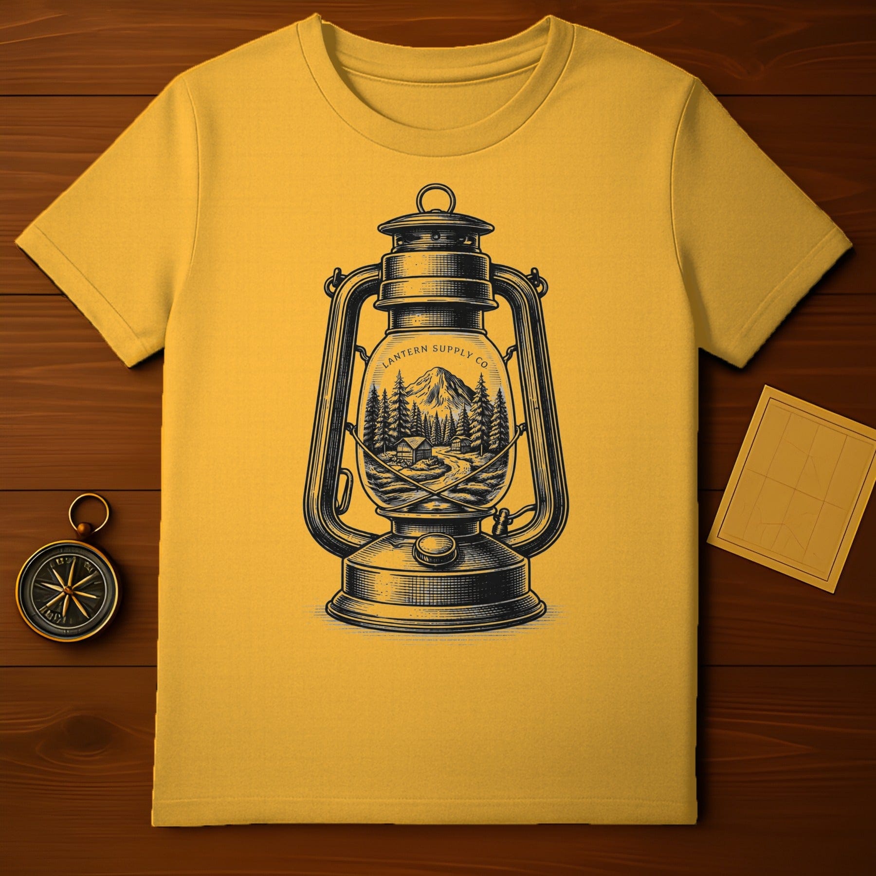 Lantern Supply Co Mountain Lantern Design Shirt