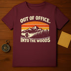 Out of Office Into the Woods Graphic T-shirt