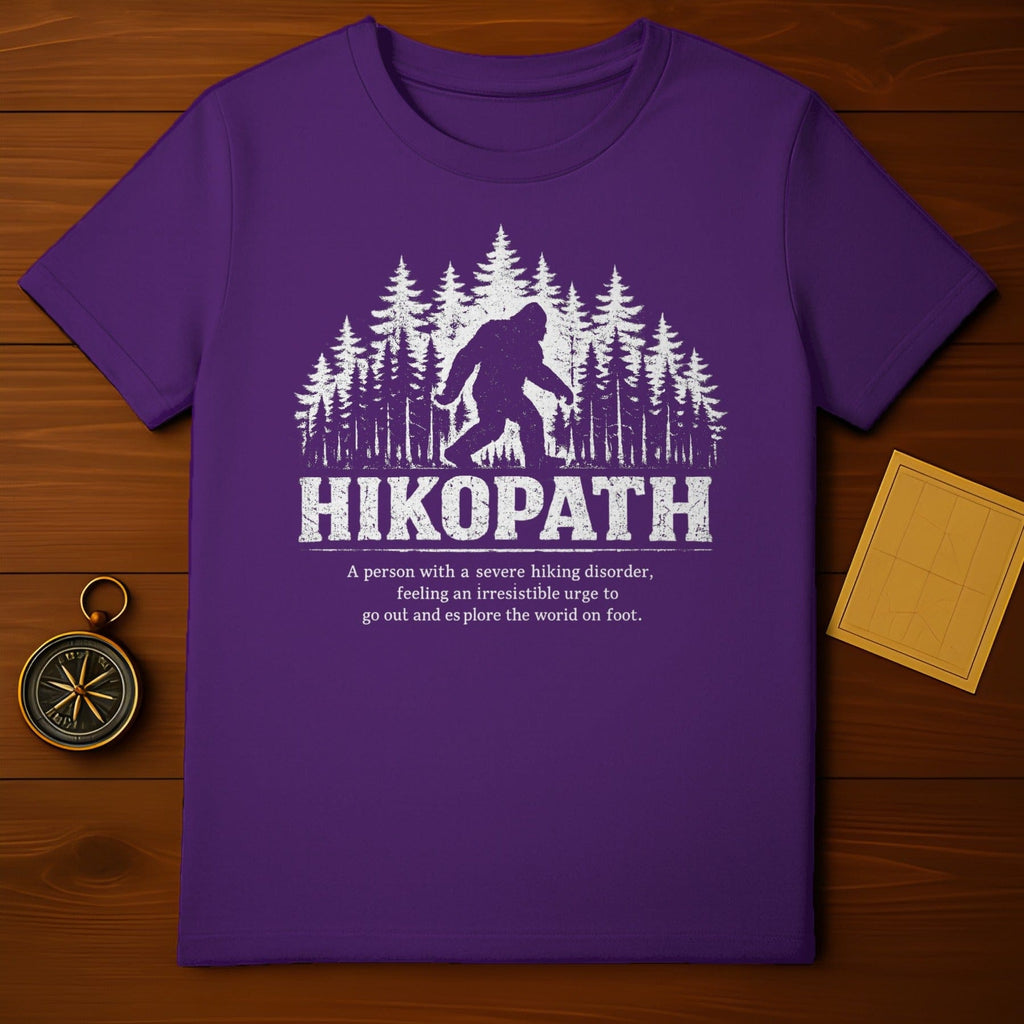 HIKOPATH Bigfoot Forest Design Purple T-shirt product type