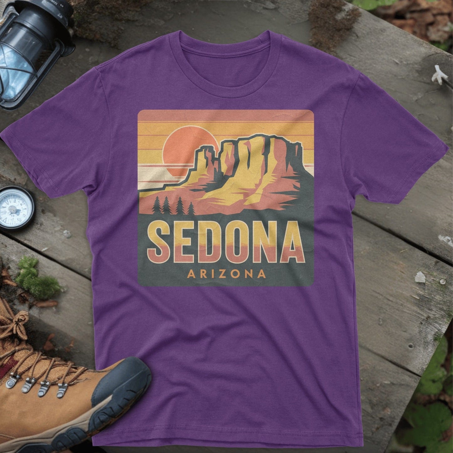 Sedona Arizona Graphic Purple Shirt product