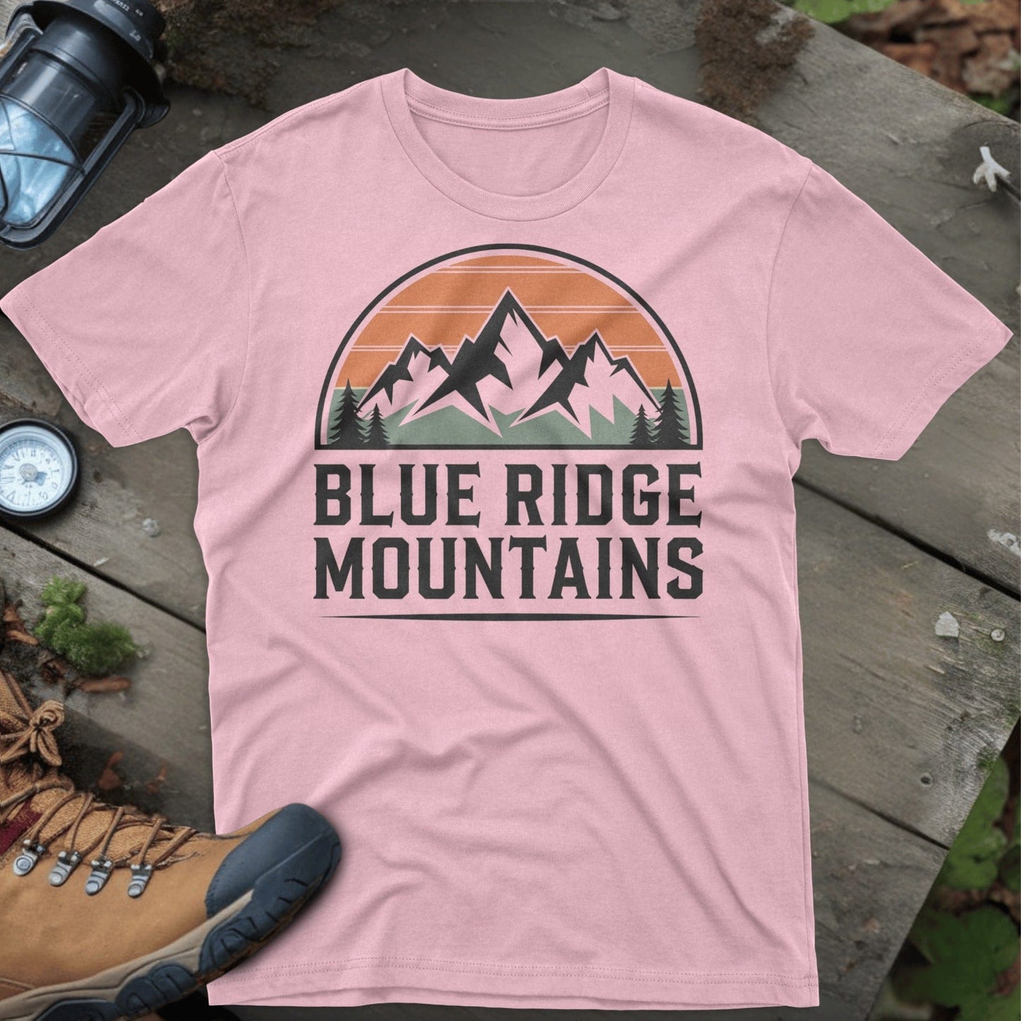 Blue Ridge Mountains Scenic Graphic T-shirt product