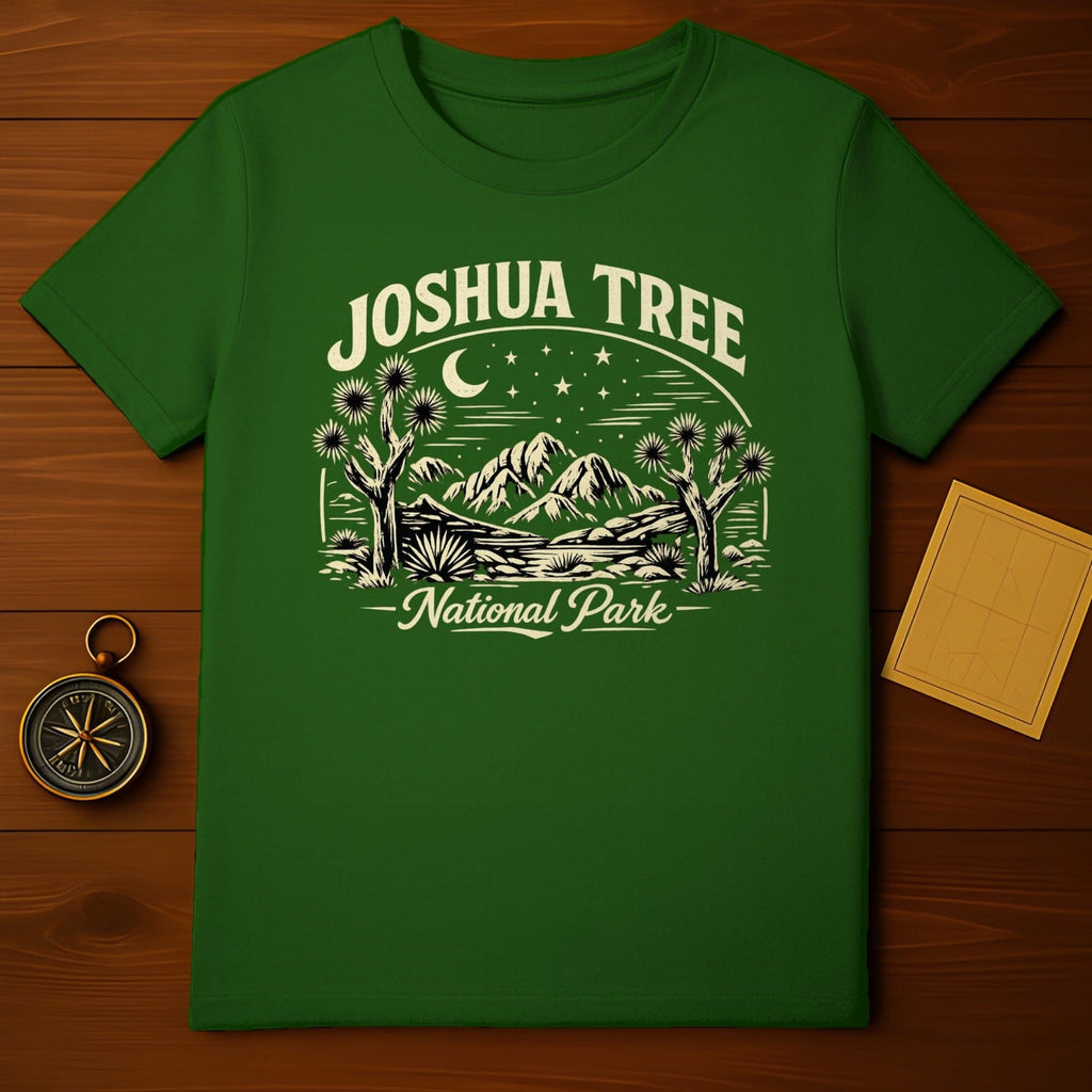 Joshua Tree National Park Green Graphic T-Shirt