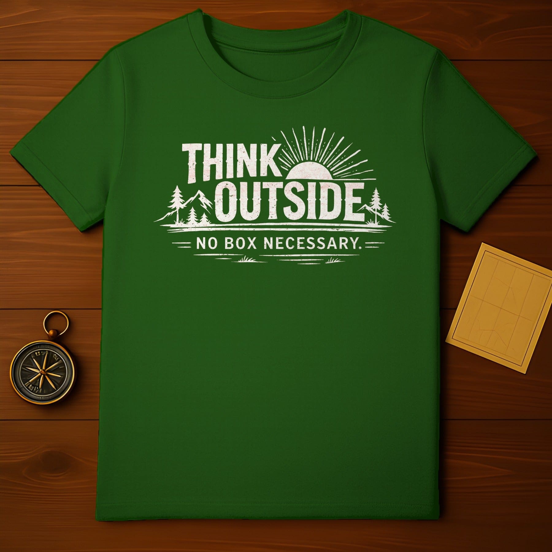 Think Outside No Box Necessary Outdoor Shirt