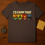 I'd Camp That Camping Checklist Graphic T-Shirt